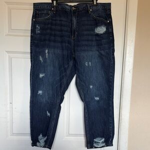 KanCan Dark Blue Relaxed Fit Jeans